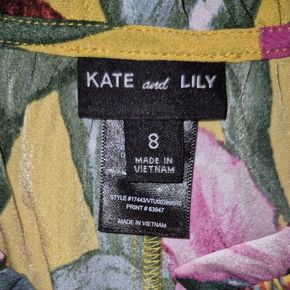 Kate & Lily Floral Print Dress - Picture 3 of 6